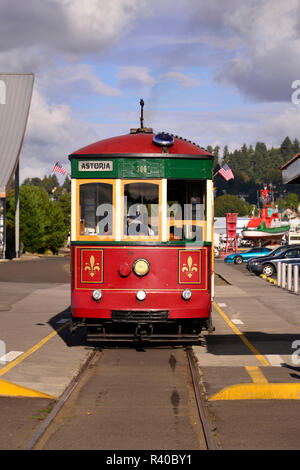 USA, Oregon, Astoria. Riverfront Trolley. Kredit als: Steve Terrill/Jaynes Galerie/DanitaDelimont.com Stockfoto