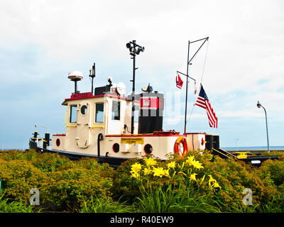 USA, Minnesota, Duluth, Tall Ships Festival 2016, Historische US-Armee Korps der Ingenieure Tugboat Bayfield Stockfoto