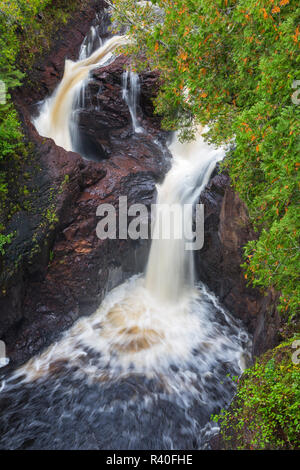 Minnesota, Richter C.R. Magney State Park, Devil's Kettle Falls Stockfoto