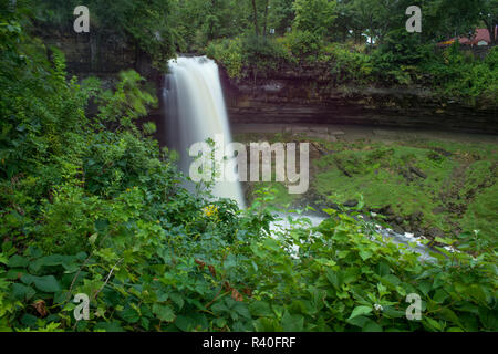 USA, Minnesota, Minneapolis, Minnehaha Regional Park, Minnehaha Falls Stockfoto