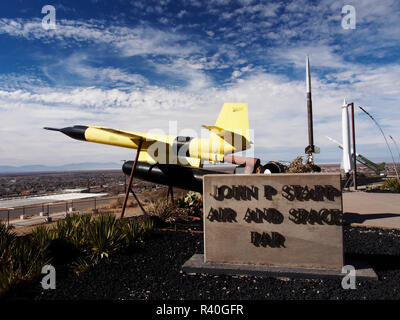 USA, New Mexiko, Alamogordo, International Space Hall of Fame Museum, und John P Stapp Air und Space Park Stockfoto