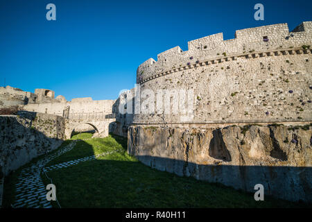 Castello Normanno Svevo Aragonese, Monte Sant'Angelo, Italien, Europa. Stockfoto