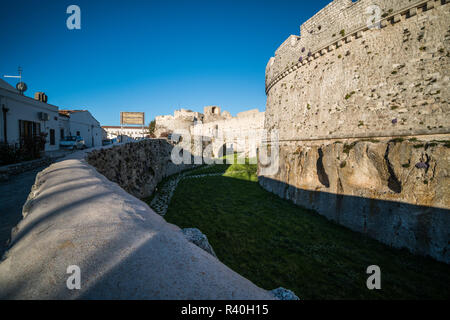 Castello Normanno Svevo Aragonese, Monte Sant'Angelo, Italien, Europa. Stockfoto