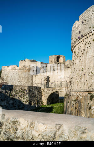 Castello Normanno Svevo Aragonese, Monte Sant'Angelo, Italien, Europa. Stockfoto