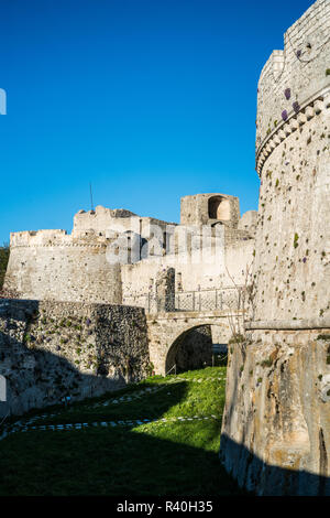 Castello Normanno Svevo Aragonese, Monte Sant'Angelo, Italien, Europa. Stockfoto