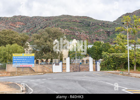 PIKETBERG, SÜDAFRIKA, 22. AUGUST 2018: Gymnasium in Piketberg, im Swartland Region der Provinz Western Cape Stockfoto
