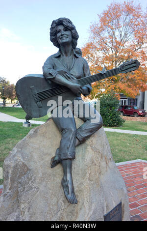 Dolly Parton Statue in Sevierville, Tennessee Stockfoto