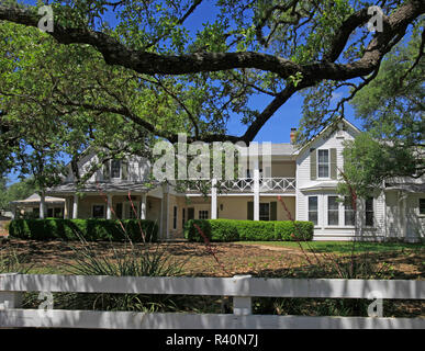 Lyndon Johnson Home am LBJ Ranch in der Nähe von Johnson City, Texas. Stockfoto