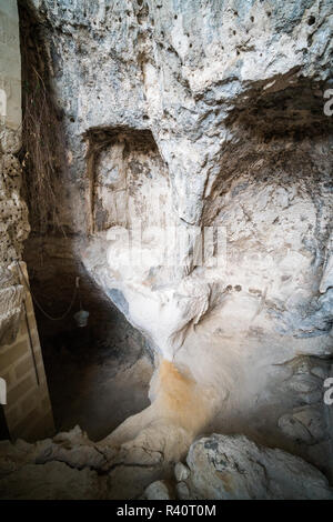 Casa Grotta di Vico Solitario, Matera, Italien, Europa. Stockfoto