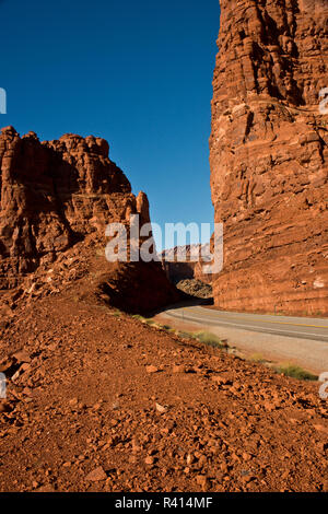 USA, Utah. Hite, Colorado River-Lake Powell, Landstraße 95 Stockfoto