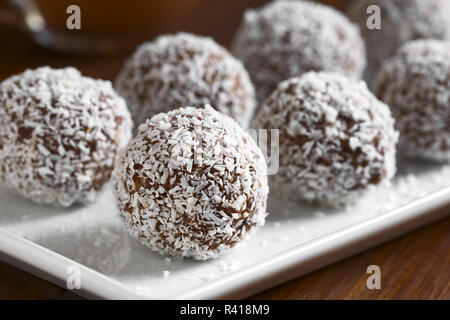 Coconut Rum Kugeln Stockfoto