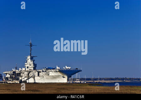 USA, South Carolina, Charleston. USS Yorktown angedockt in Charleston, South Carolina Stockfoto