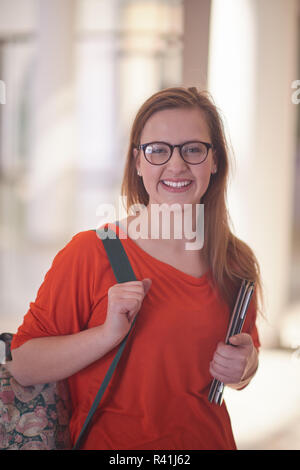 Studentin mit Tablet-computer Stockfoto