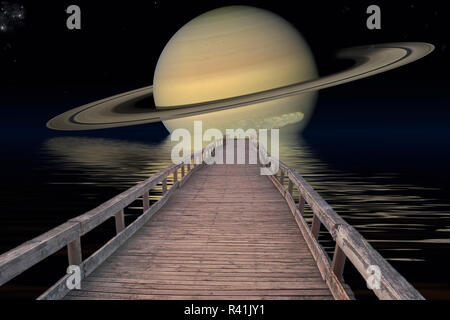 Planet Saturn Stockfoto