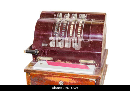 Alte antike Registrierkasse Stockfoto