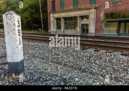 Geisterstadt Thurmond in der New River Gorge National River, West Virginia, USA Stockfoto