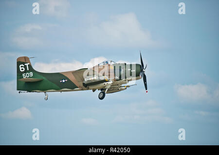 USA, Wisconsin, Oshkosh, AirVenture 2016, Douglas AD-6 Skyraider Stockfoto