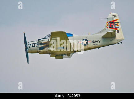 USA, Wisconsin, Oshkosh, AirVenture 2016, Douglas EA-1F Skyraider Stockfoto