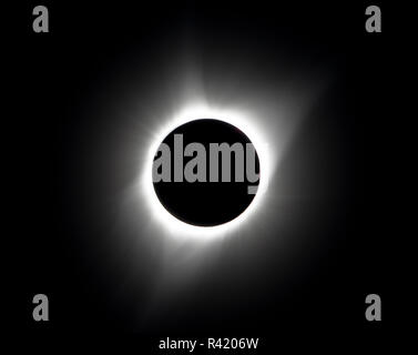 USA, Wyoming, Glendo, Solar Eclipse Stockfoto