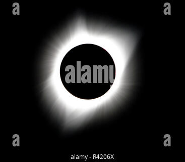 USA, Wyoming, Glendo, Solar Eclipse Stockfoto