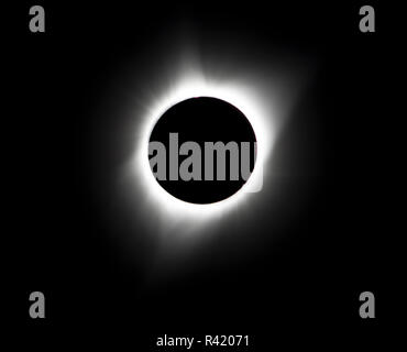 USA, Wyoming, Glendo, Solar Eclipse Stockfoto