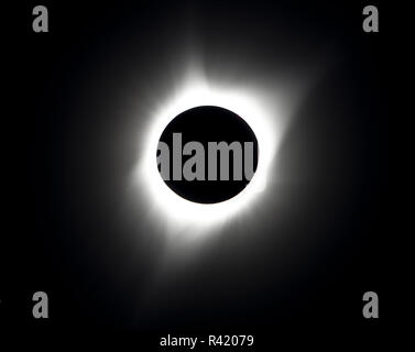 USA, Wyoming, Glendo, Solar Eclipse Stockfoto