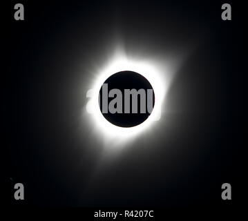 USA, Wyoming, Glendo, Solar Eclipse Stockfoto