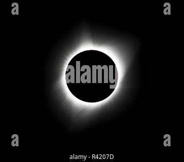 USA, Wyoming, Glendo, Solar Eclipse Corona Stockfoto