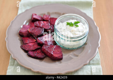 Gebratene Rote Beete Stockfoto