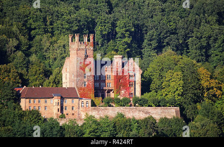 In den vier mittelburg Burg der Stadt Neckarsteinach Stockfoto