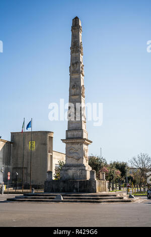 Obelisk, Lecce, Italien, Europa. Stockfoto