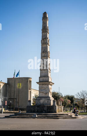 Obelisk, Lecce, Italien, Europa. Stockfoto