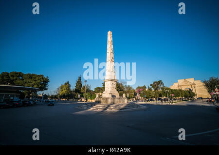 Obelisk, Lecce, Italien, Europa. Stockfoto