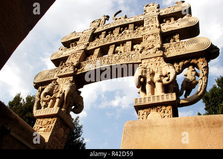 Â € "Toranaâ €™ Gateway in Sanchi Stockfoto