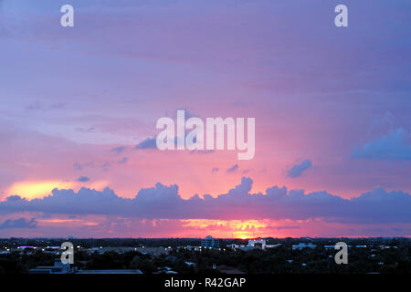 Sonnenuntergang in Fort Lauderdale Florida Stockfoto