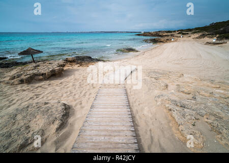 Strand, Gallipoli, Italien, Europa. Stockfoto