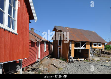 Fischerdorf nesland auf den Lofoten norwegen Stockfoto