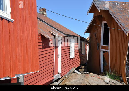 Fischerdorf nesland auf den Lofoten norwegen Stockfoto