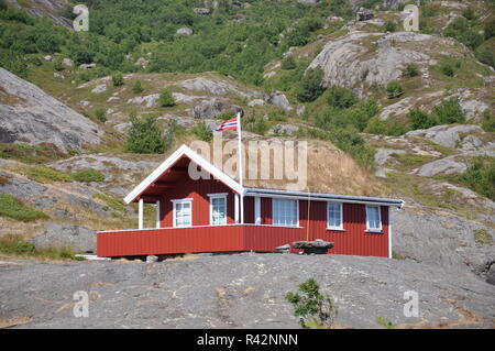 Fischerdorf nesland auf den Lofoten norwegen Stockfoto