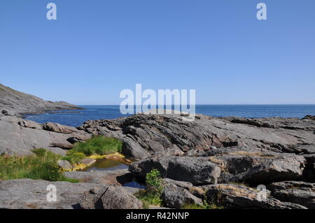 Fischerdorf nesland auf den Lofoten norwegen Stockfoto