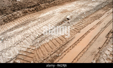 Fußspuren im sand Stockfoto