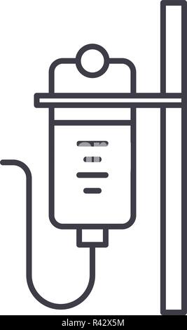 Dropper Symbol Leitung Konzept. Dropper Vector Linear Abbildung, Symbol, Zeichen Stock Vektor