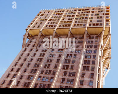 Retro Look Torre Velasca Mailand Stockfoto