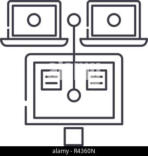 Allgemeine Dokumente Symbol Leitung Konzept. Allgemeine Dokumente Vector Linear Abbildung, Symbol, Zeichen Stock Vektor