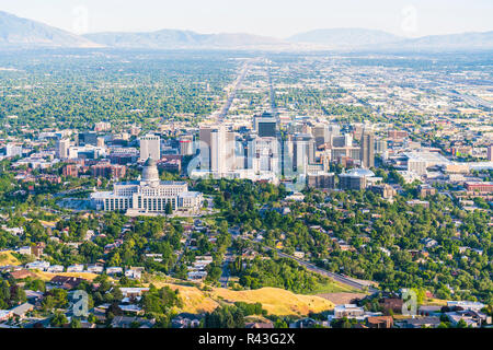 Salt Lake City, Utah, USA. 2017/06/14: Schöne salt lake city bei Sonnenuntergang. Stockfoto