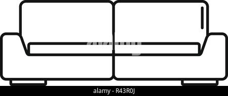 Modernes sofa Symbol. Überblick Abbildung: modernes Sofa vektor Symbol für Web Design auf weißem Hintergrund Stock Vektor