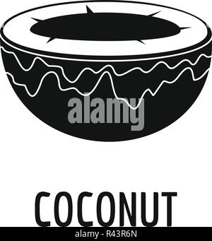 Coconut Symbol. Einfache Abbildung: Coconut vektor Symbol für Web Design auf weißem Hintergrund Stock Vektor