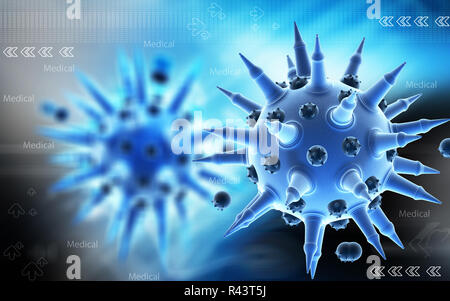 Grippe-virus Stockfoto