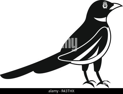 Native magpie Symbol. Einfache Abbildung: Native magpie Vektor Symbol für Web Design auf weißem Hintergrund Stock Vektor