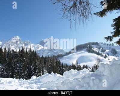 Schneeberge Stockfoto